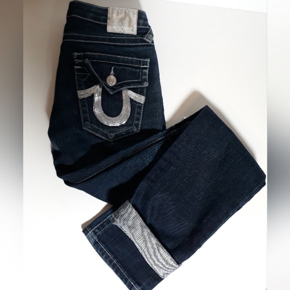 Size 27w True Religion blue jeans